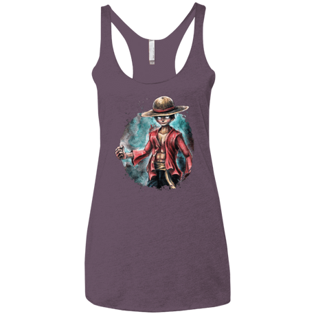 T-Shirts Vintage Purple / X-Small LUFFY Women's Triblend Racerback Tank