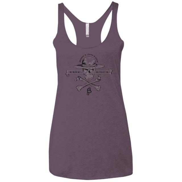 T-Shirts Vintage Purple / X-Small Luffy Women's Triblend Racerback Tank