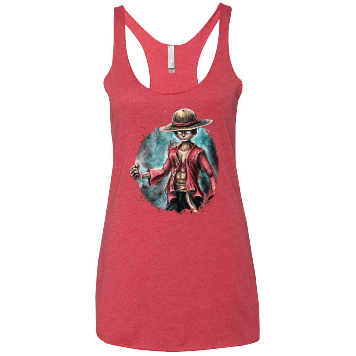 T-Shirts Vintage Red / X-Small LUFFY Women's Triblend Racerback Tank