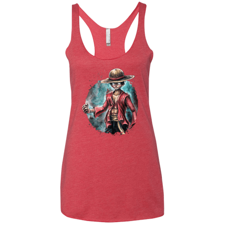 T-Shirts Vintage Red / X-Small LUFFY Women's Triblend Racerback Tank