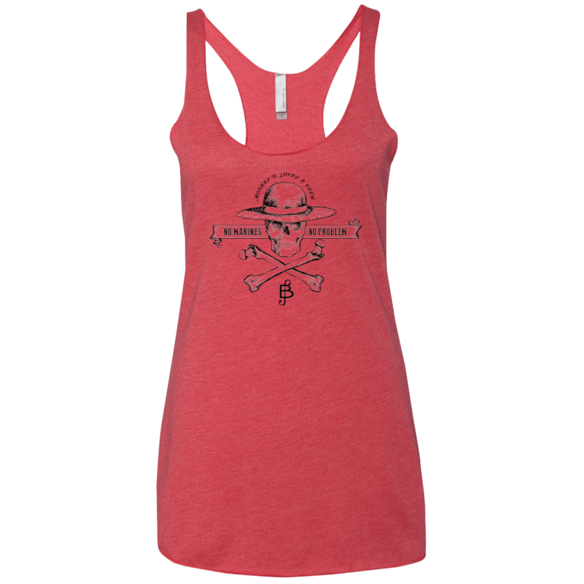 T-Shirts Vintage Red / X-Small Luffy Women's Triblend Racerback Tank