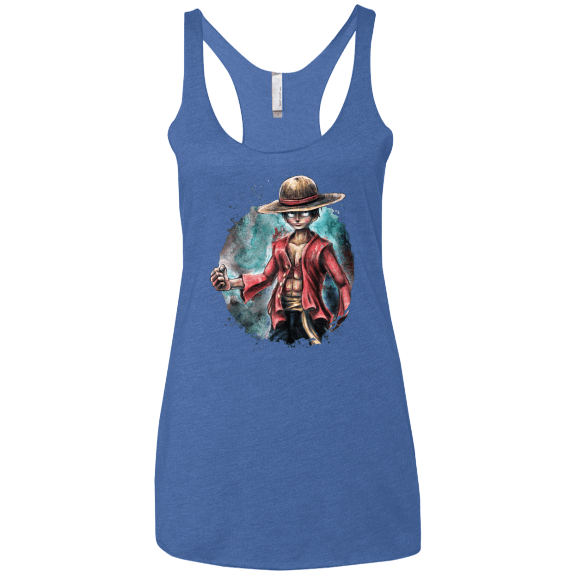 T-Shirts Vintage Royal / X-Small LUFFY Women's Triblend Racerback Tank