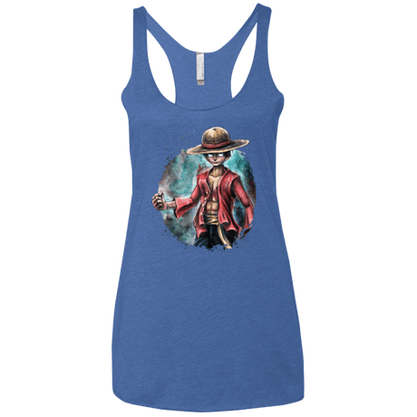 T-Shirts Vintage Royal / X-Small LUFFY Women's Triblend Racerback Tank