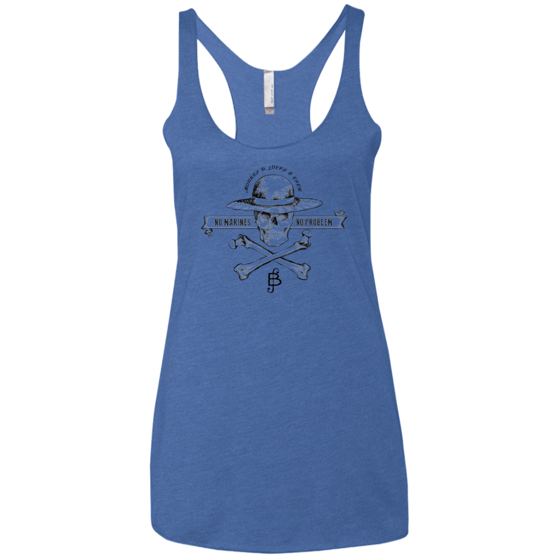 T-Shirts Vintage Royal / X-Small Luffy Women's Triblend Racerback Tank