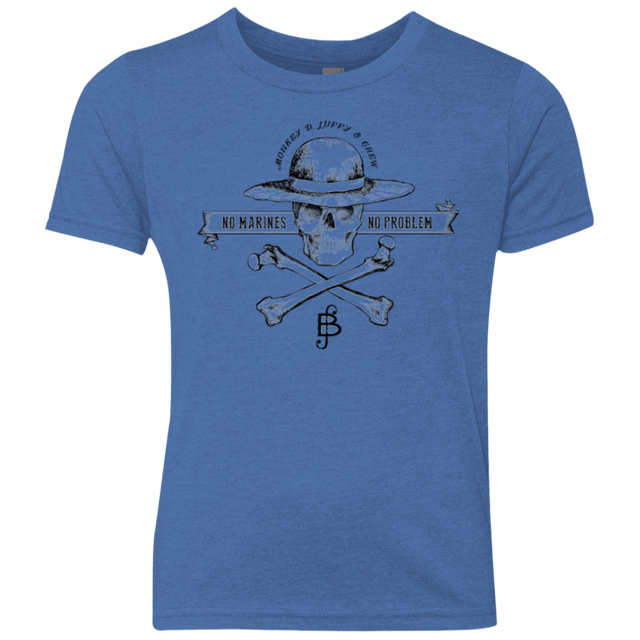 T-Shirts Vintage Royal / YXS Luffy Youth Triblend T-Shirt
