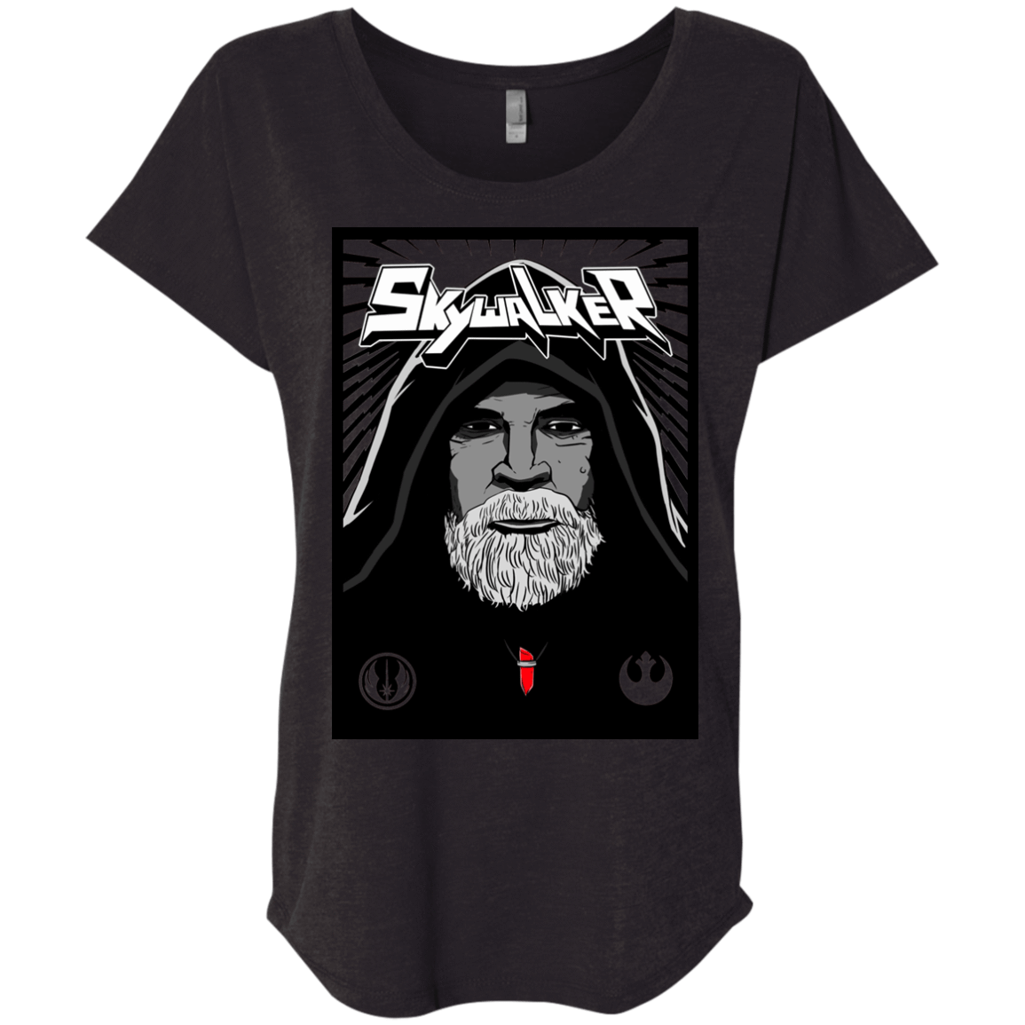 T-Shirts Vintage Black / X-Small Luke B Triblend Dolman Sleeve