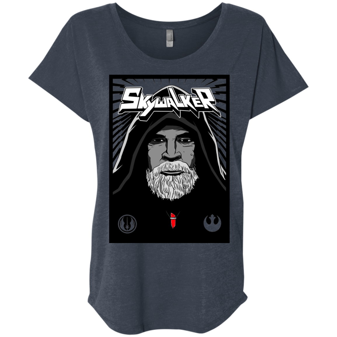 T-Shirts Vintage Navy / X-Small Luke B Triblend Dolman Sleeve