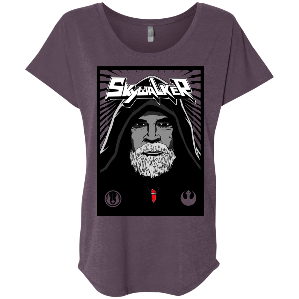 T-Shirts Vintage Purple / X-Small Luke B Triblend Dolman Sleeve