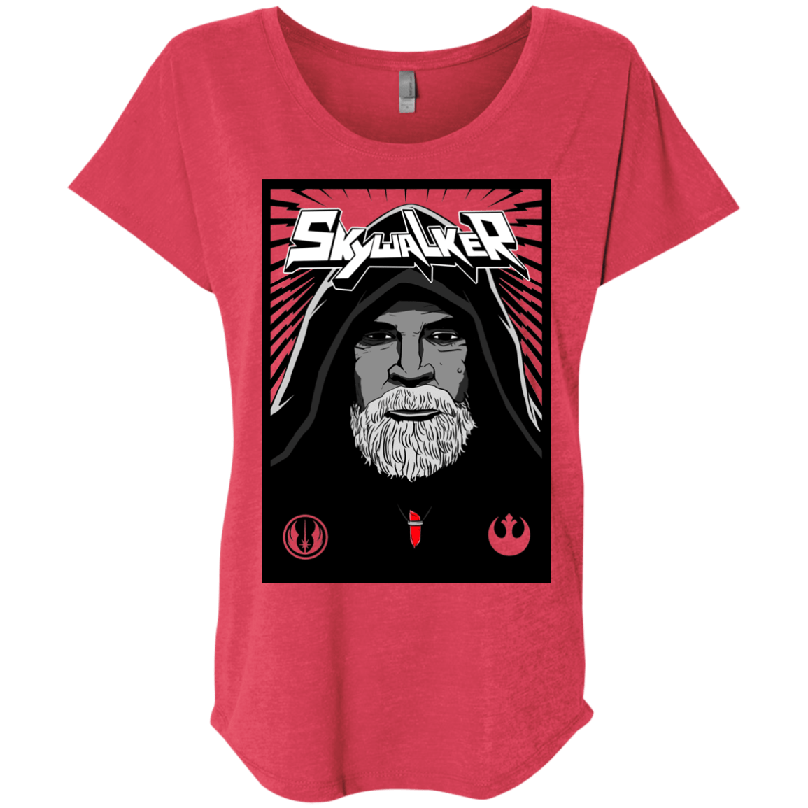 T-Shirts Vintage Red / X-Small Luke B Triblend Dolman Sleeve