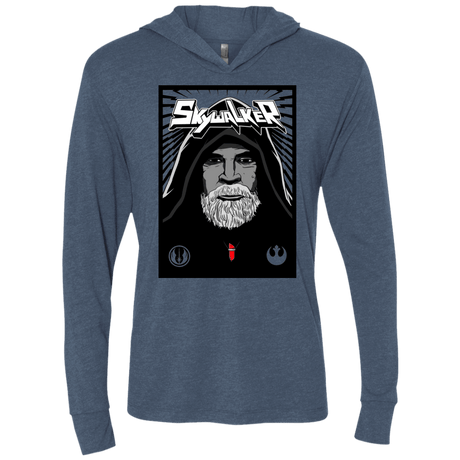 T-Shirts Indigo / X-Small Luke B Triblend Long Sleeve Hoodie Tee