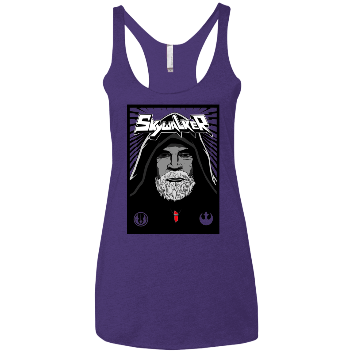 T-Shirts Purple Rush / X-Small Luke B Women's Triblend Racerback Tank