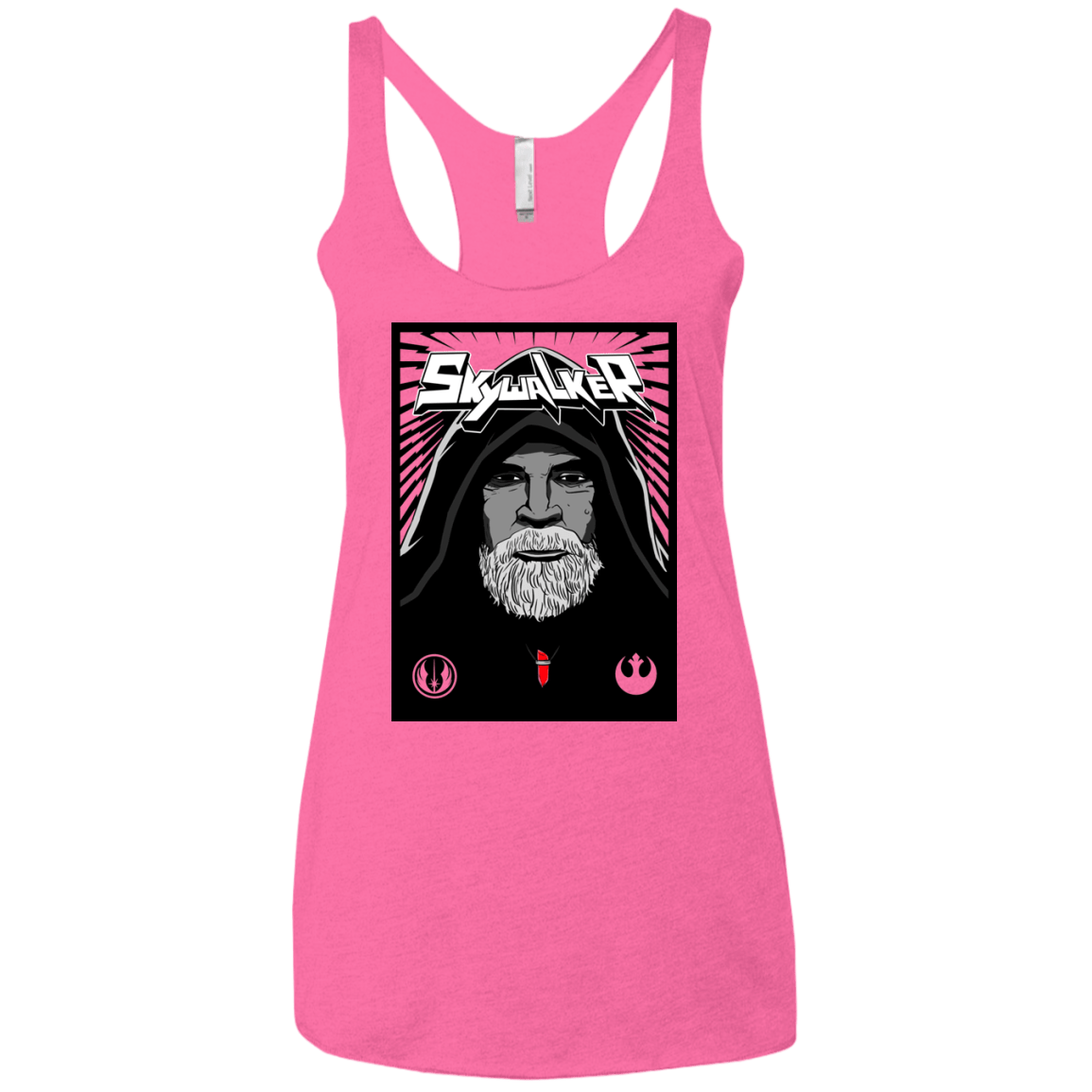 T-Shirts Vintage Pink / X-Small Luke B Women's Triblend Racerback Tank