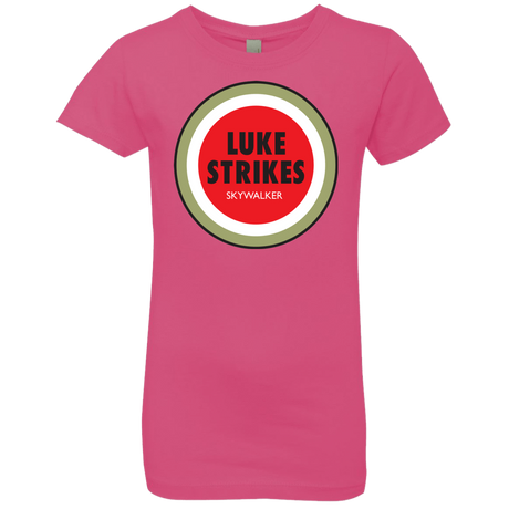 T-Shirts Hot Pink / YXS Luke Strikes Girls Premium T-Shirt