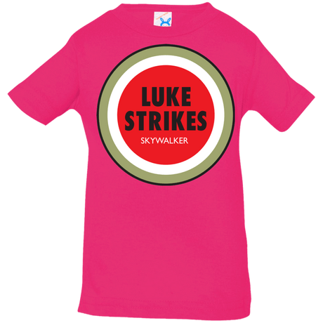 T-Shirts Hot Pink / 6 Months Luke Strikes Infant PremiumT-Shirt