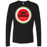 T-Shirts Black / Small Luke Strikes Men's Premium Long Sleeve