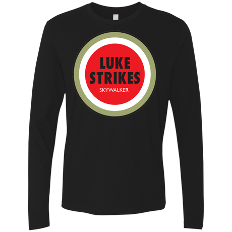 T-Shirts Black / Small Luke Strikes Men's Premium Long Sleeve
