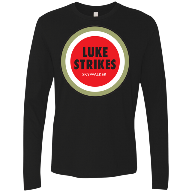 T-Shirts Black / Small Luke Strikes Men's Premium Long Sleeve
