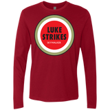 T-Shirts Cardinal / Small Luke Strikes Men's Premium Long Sleeve