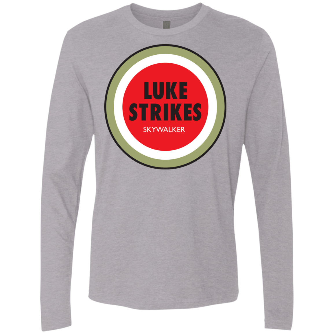 T-Shirts Heather Grey / Small Luke Strikes Men's Premium Long Sleeve