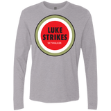 T-Shirts Heather Grey / Small Luke Strikes Men's Premium Long Sleeve