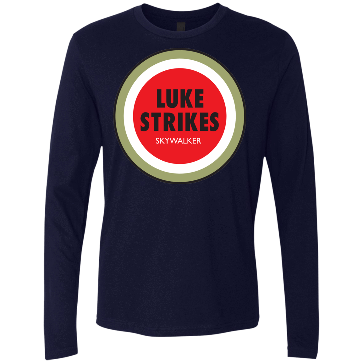 T-Shirts Midnight Navy / Small Luke Strikes Men's Premium Long Sleeve