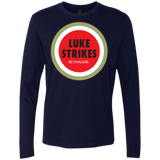 T-Shirts Midnight Navy / Small Luke Strikes Men's Premium Long Sleeve