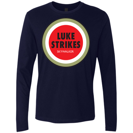 T-Shirts Midnight Navy / Small Luke Strikes Men's Premium Long Sleeve