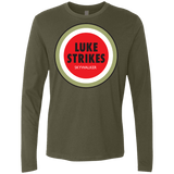 T-Shirts Military Green / Small Luke Strikes Men's Premium Long Sleeve