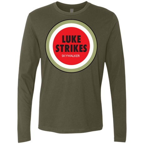 T-Shirts Military Green / Small Luke Strikes Men's Premium Long Sleeve