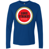 T-Shirts Royal / Small Luke Strikes Men's Premium Long Sleeve