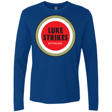 T-Shirts Royal / Small Luke Strikes Men's Premium Long Sleeve
