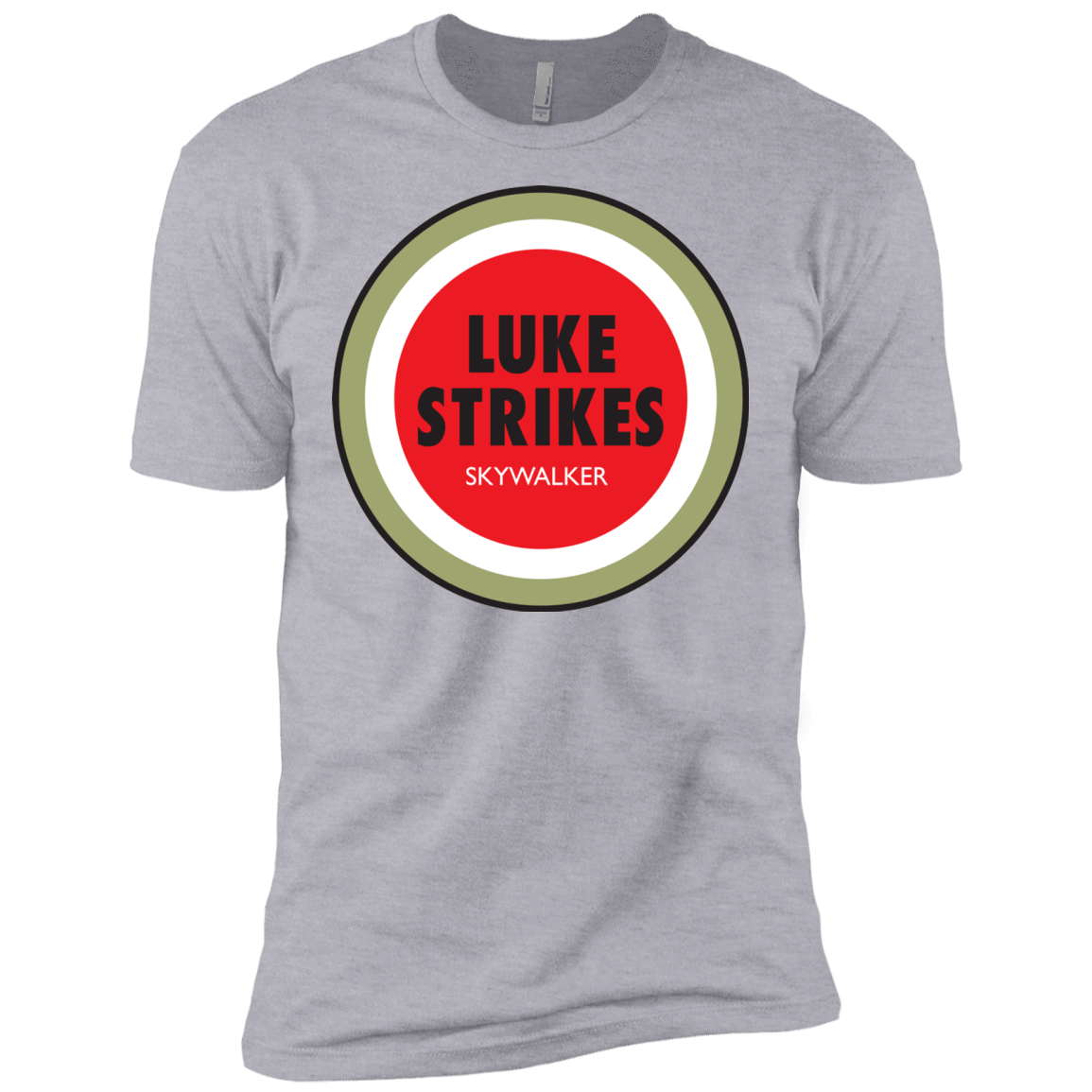 T-Shirts Heather Grey / X-Small Luke Strikes Men's Premium T-Shirt