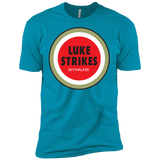 T-Shirts Turquoise / X-Small Luke Strikes Men's Premium T-Shirt