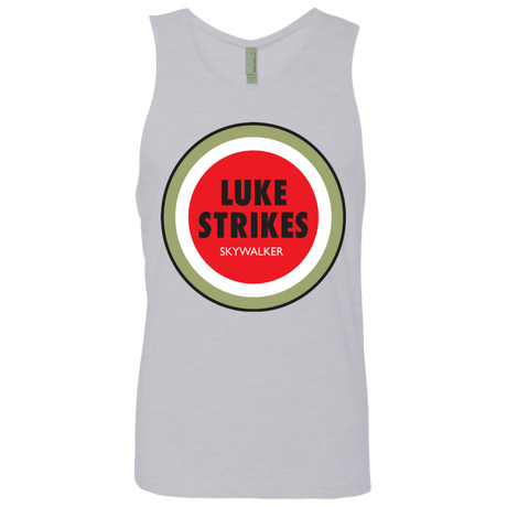 T-Shirts Heather Grey / Small Luke Strikes Men's Premium Tank Top