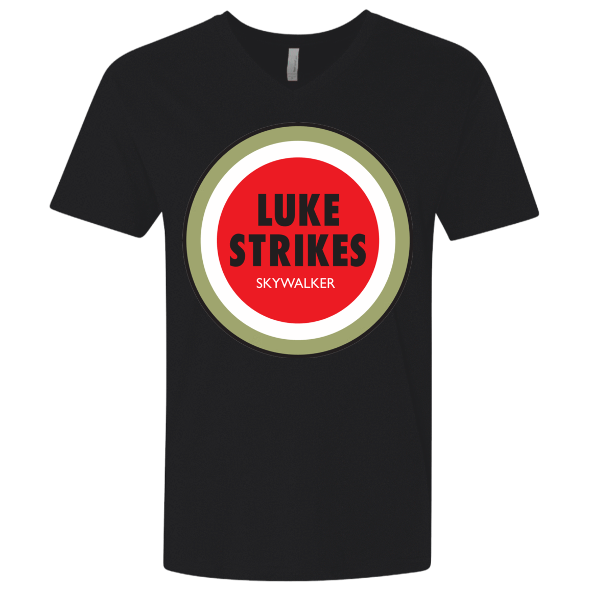 T-Shirts Black / X-Small Luke Strikes Men's Premium V-Neck