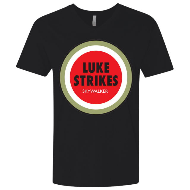 T-Shirts Black / X-Small Luke Strikes Men's Premium V-Neck