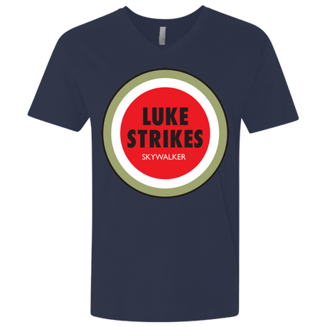 T-Shirts Midnight Navy / X-Small Luke Strikes Men's Premium V-Neck