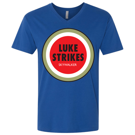 T-Shirts Royal / X-Small Luke Strikes Men's Premium V-Neck