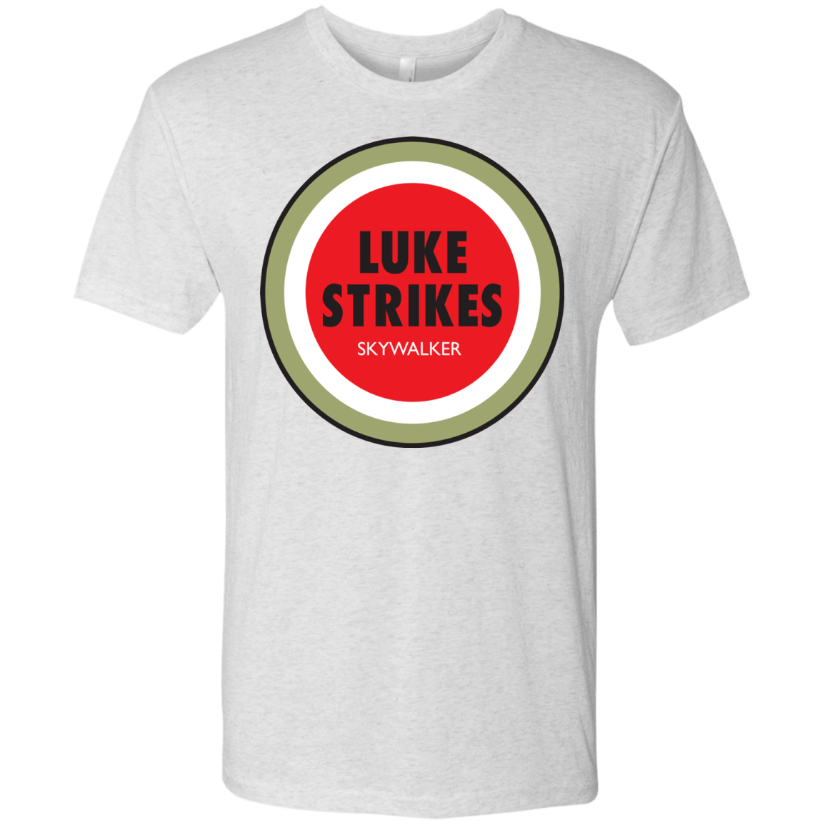 T-Shirts Heather White / Small Luke Strikes Men's Triblend T-Shirt