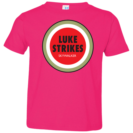 T-Shirts Hot Pink / 2T Luke Strikes Toddler Premium T-Shirt