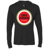 T-Shirts Vintage Black / X-Small Luke Strikes Triblend Long Sleeve Hoodie Tee