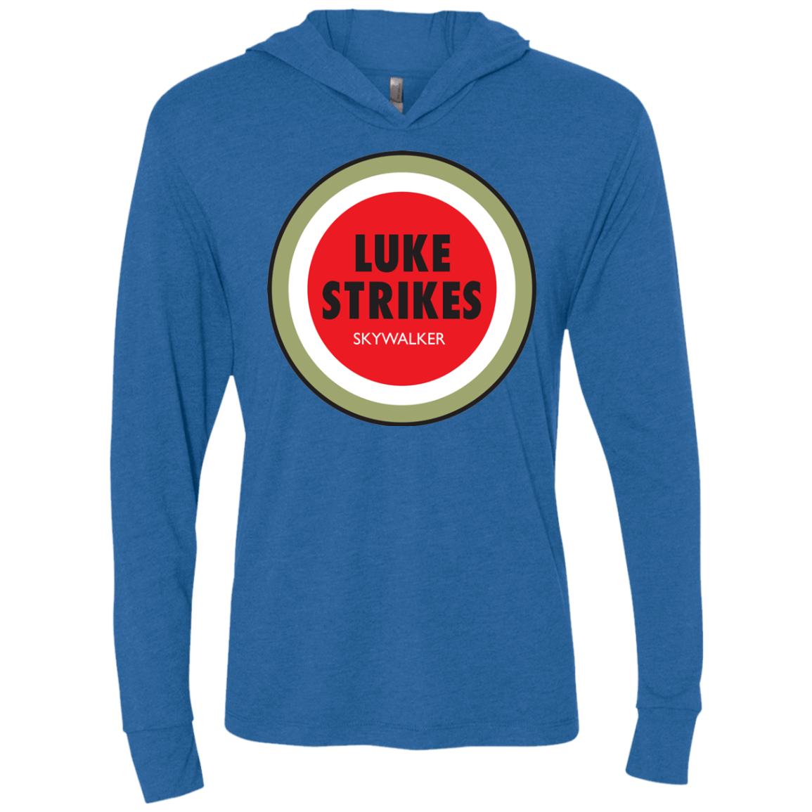 T-Shirts Vintage Royal / X-Small Luke Strikes Triblend Long Sleeve Hoodie Tee