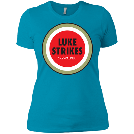 T-Shirts Turquoise / X-Small Luke Strikes Women's Premium T-Shirt