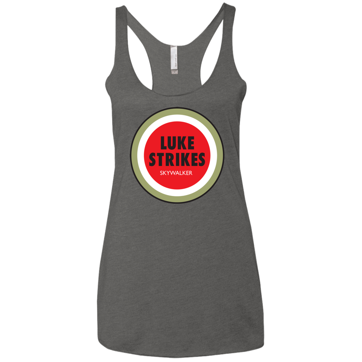 T-Shirts Premium Heather / X-Small Luke Strikes Women's Triblend Racerback Tank