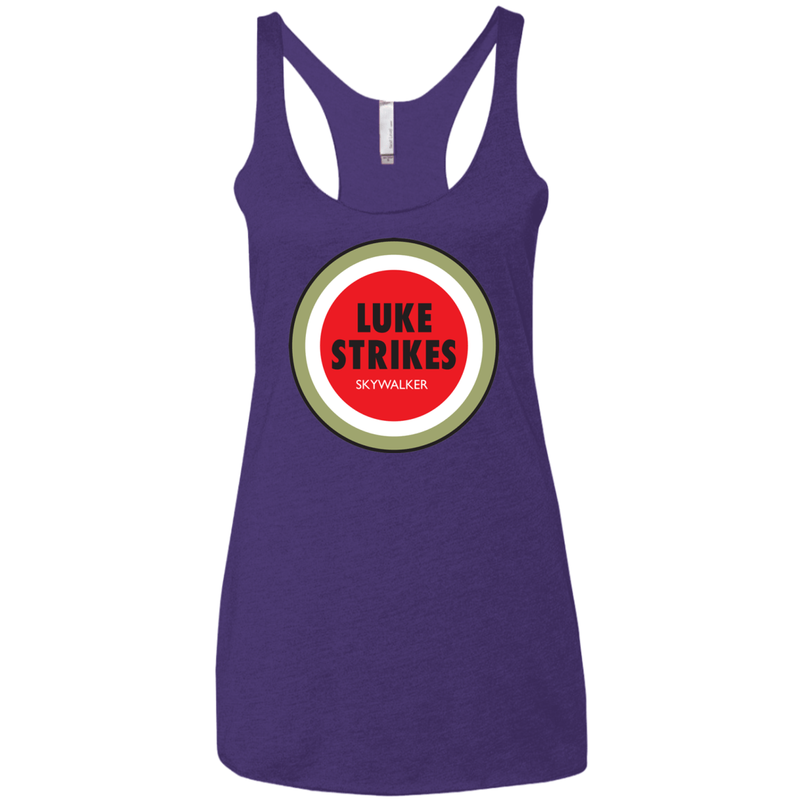 T-Shirts Purple / X-Small Luke Strikes Women's Triblend Racerback Tank