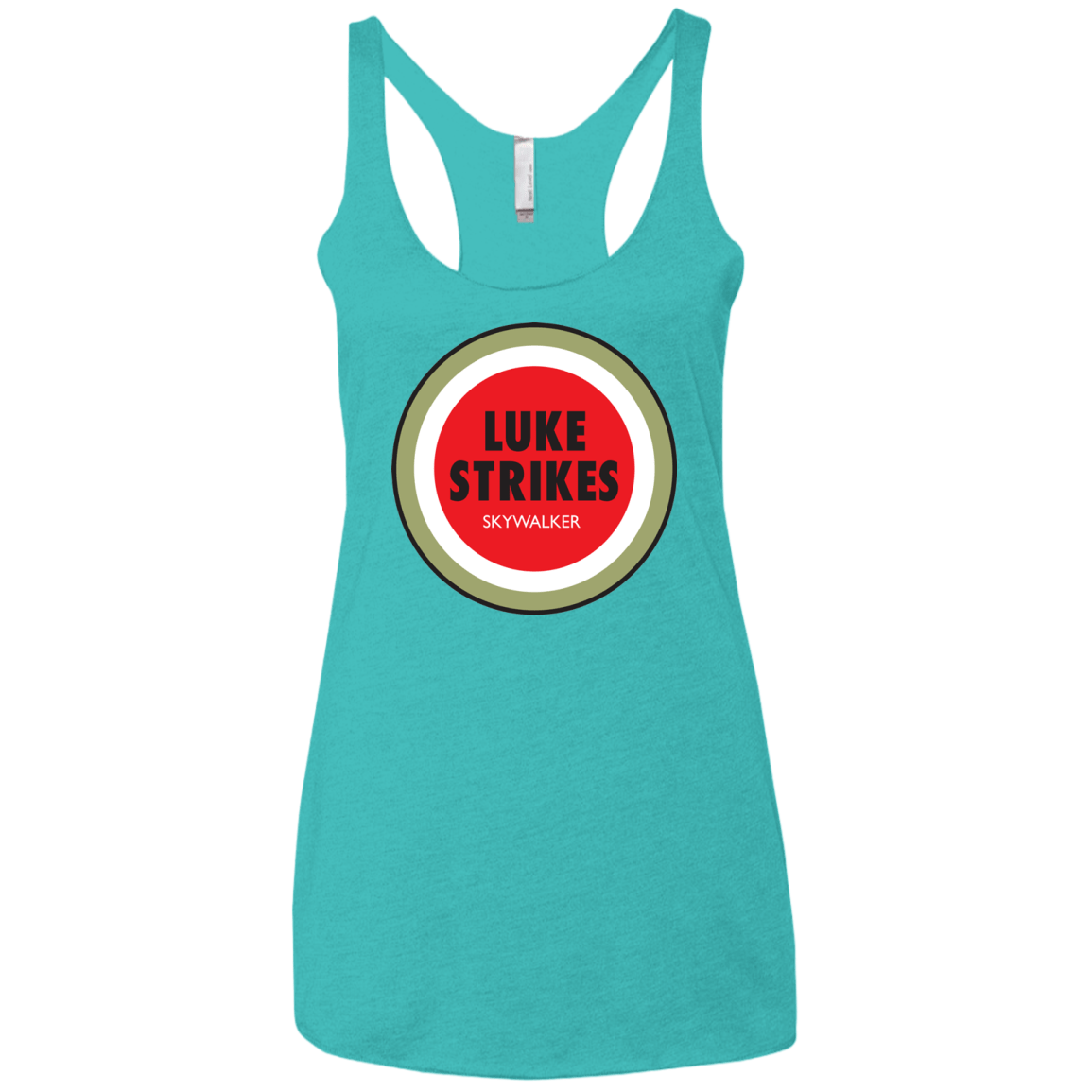 T-Shirts Tahiti Blue / X-Small Luke Strikes Women's Triblend Racerback Tank