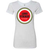 T-Shirts Heather White / Small Luke Strikes Women's Triblend T-Shirt