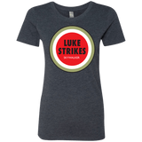 T-Shirts Vintage Navy / Small Luke Strikes Women's Triblend T-Shirt