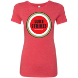 T-Shirts Vintage Red / Small Luke Strikes Women's Triblend T-Shirt