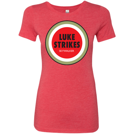 T-Shirts Vintage Red / Small Luke Strikes Women's Triblend T-Shirt